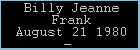 Billy Jeanne Frank